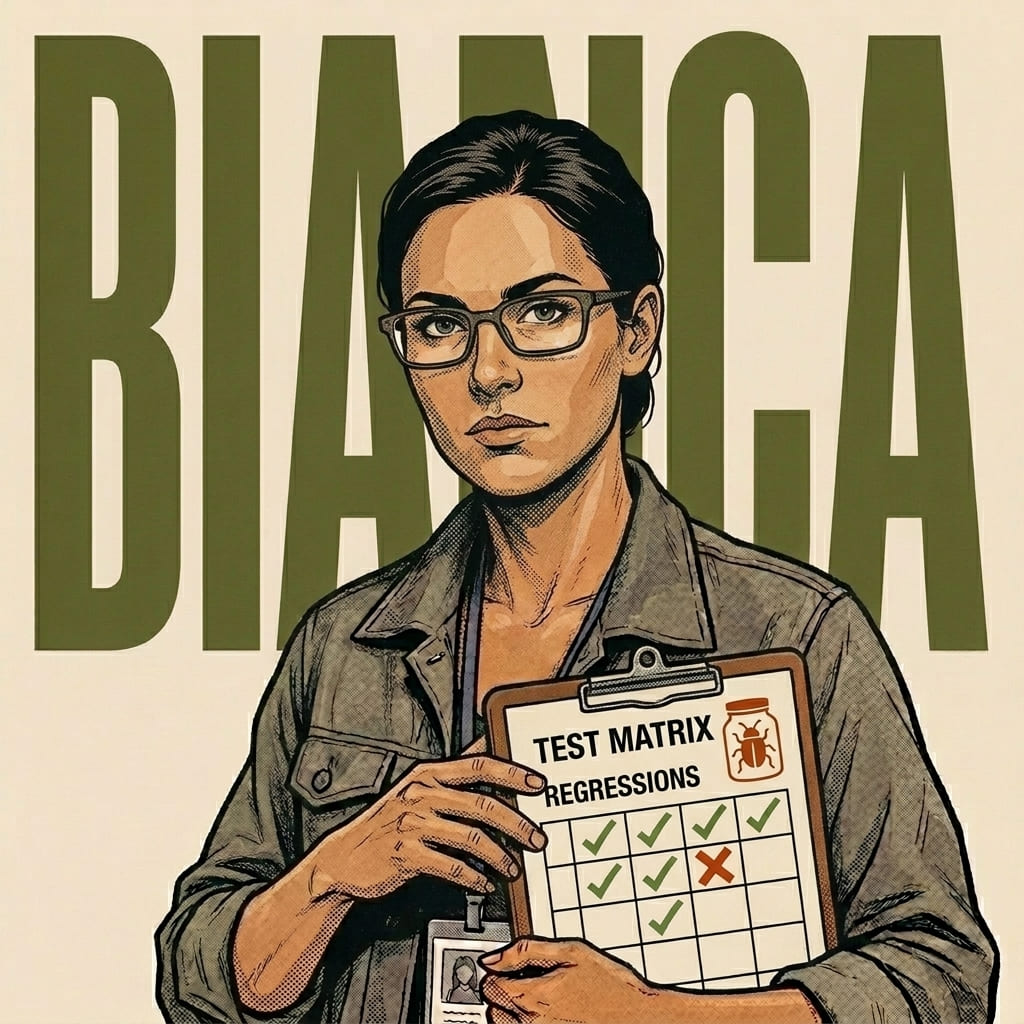 Bianca, AI agent, Test suite architecture