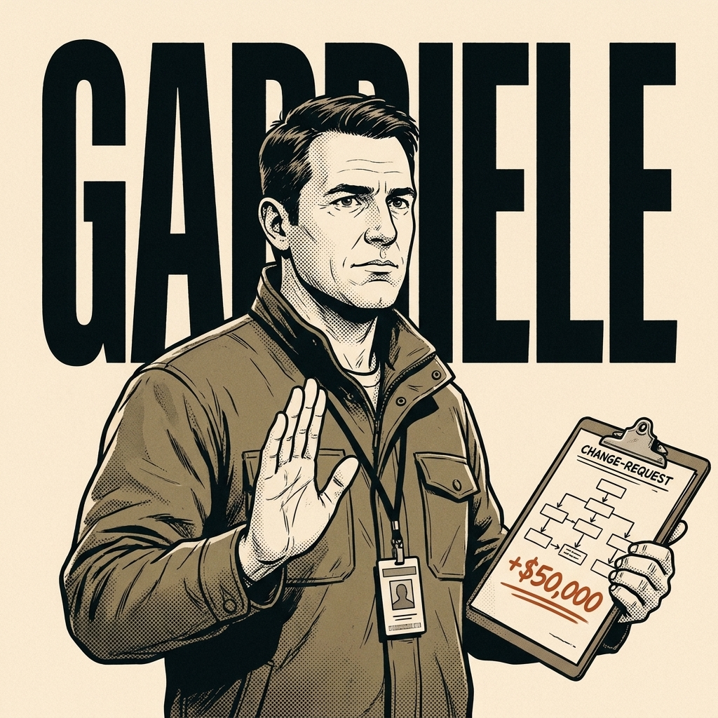 Gabriele, AI agent, Scope & change management