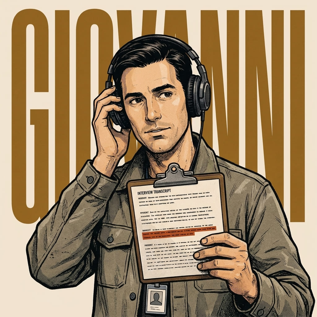 Giovanni, AI agent, Stakeholder interview synthesis