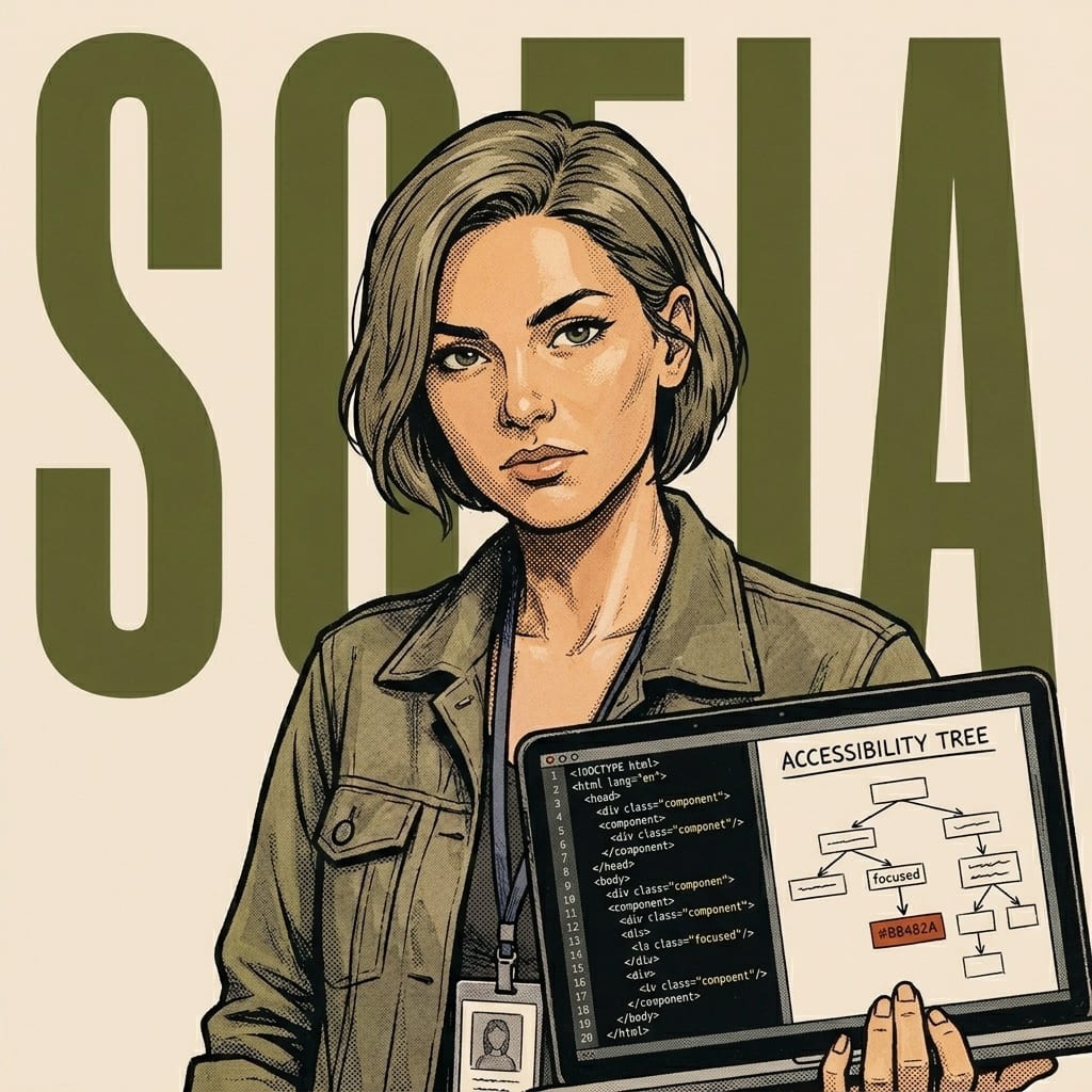 Sofia, AI agent, Frontend component implementation